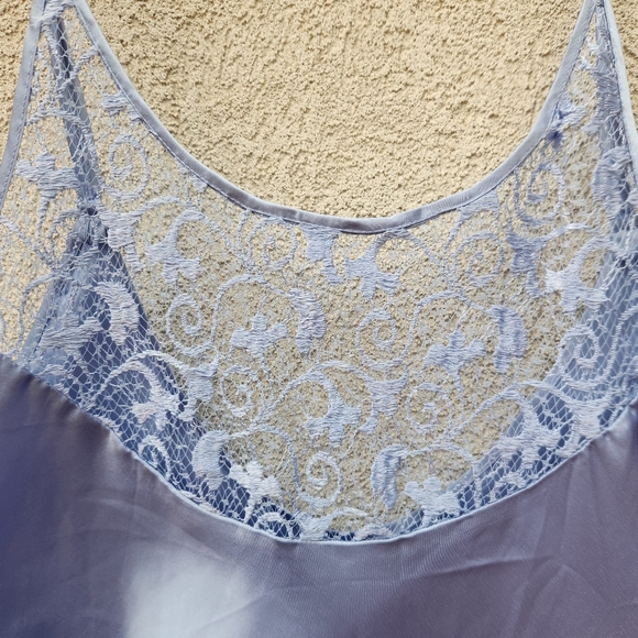 SECRET TREASURES Nightgown 2XL Purple Cloud Lace Bodice Nighty Feminine PJs - Picture 2 of 9
